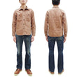 Load image into Gallery viewer, Studio D'artisan Men's 13 oz Kakishibu Persimmon-Dyed Denim Work Shirt, Made in Japan Heavyweight Long Sleeve Earth-Tone shirt (SDA D5732 Reddish-Brown)
