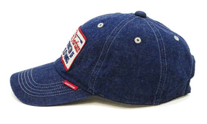 Studio D'artisan Denim Cap Men's Casual Denim Baseball Hat with a Patch, No-Mesh D7556 Blue Indigo