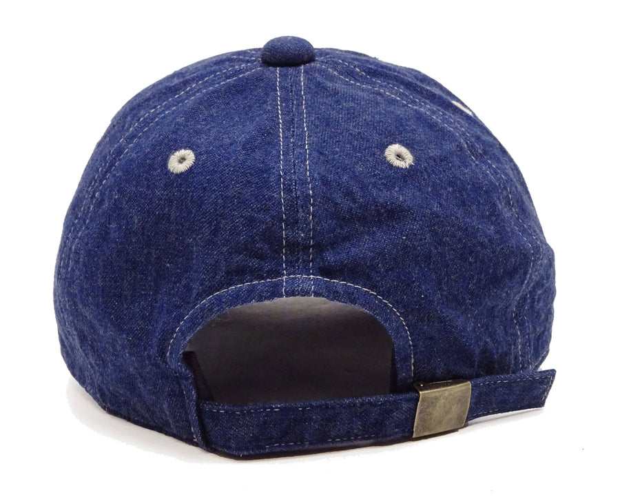Studio D'artisan Denim Cap Men's Casual Denim Baseball Hat with a Patch, No-Mesh D7556 Blue Indigo