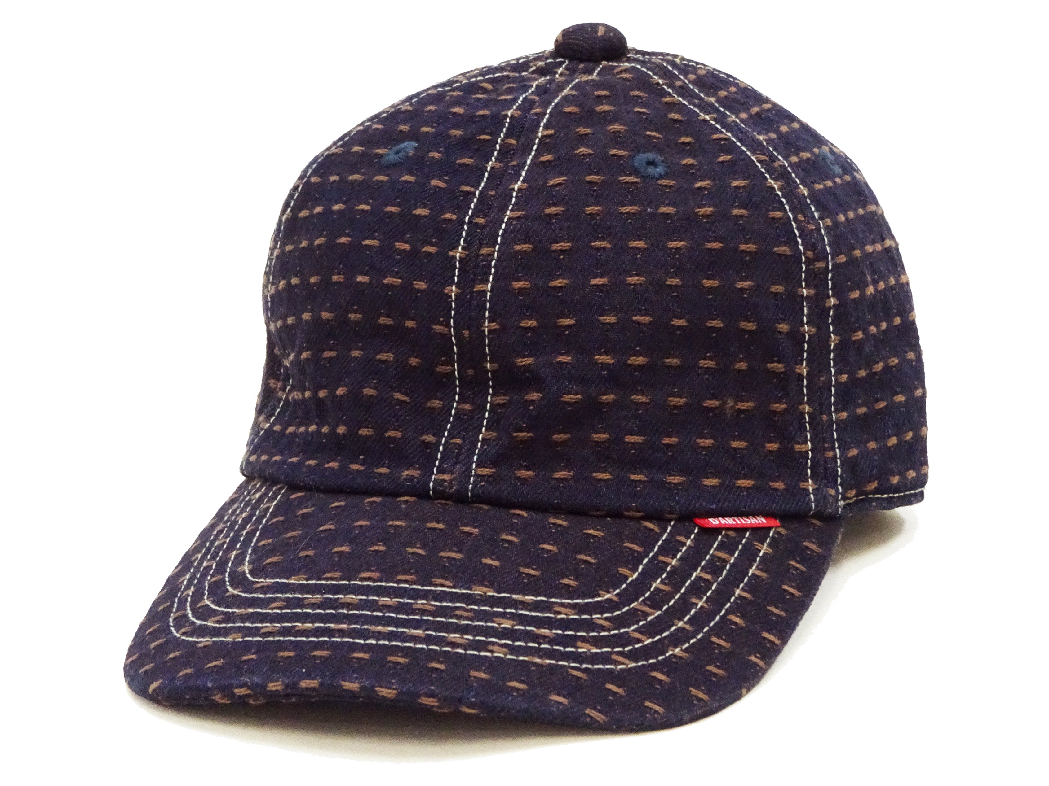 Pherrow's Workman Cap Men's Indigo Wabash Stripe Adjustable