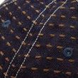 Load image into Gallery viewer, Studio D'Artisan Men's Indigo Denim Baseball Cap with Persimmon-Dyed Sashiko Stitching, Non-Mesh, Pre-Curved Visor, Adjustable Strapback - Made in Japan (SDA D7578)
