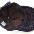 Load image into Gallery viewer, Studio D'Artisan Men's Indigo Denim Baseball Cap with Persimmon-Dyed Sashiko Stitching, Non-Mesh, Pre-Curved Visor, Adjustable Strapback - Made in Japan (SDA D7578)
