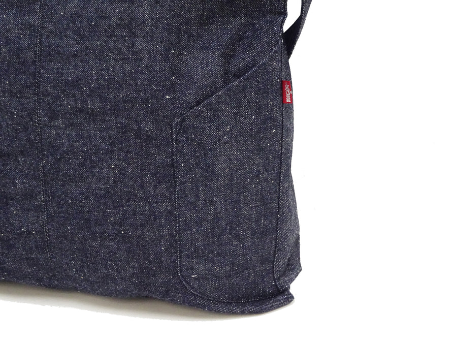 Samurai Jeans Bag Men's Casual Denim Shoulder Bag Inspired by USAF Military Helmet Bag DB23-15OZ Indigo