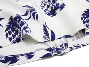 Duke Kahanamoku Hawaiian Shirt Men's Duke's Pineapple Short Sleeve Rayon Aloha Shirt DK36201 105 Off-White