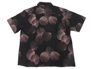 Duke Kahanamoku Hawaiian Shirt Men's 1950s Duke's Shell Reproduction Short-Sleeve Aloha Shirt DK39450 119 Black