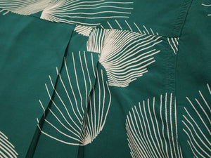 Duke Kahanamoku Hawaiian Shirt Men's 1950s Duke's Shell Reproduction Short-Sleeve Aloha Shirt DK39450 145 Green
