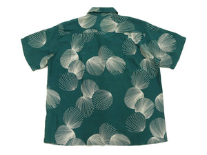 Duke Kahanamoku Hawaiian Shirt Men's 1950s Duke's Shell Reproduction Short-Sleeve Aloha Shirt DK39450 145 Green