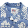 Load image into Gallery viewer, Duke Kahanamoku by Toyo Enterprises Men's Short Sleeve Hawaiian Shirt - Duke's Pineapple Light Indigo Cotton Aloha Shirt - Made in Japan (DK39641 125 Soft Blue)
