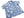 Duke Kahanamoku by Toyo Enterprises Men's Short Sleeve Hawaiian Shirt - Duke's Pineapple Light Indigo Cotton Aloha Shirt - Made in Japan (DK39641 125 Soft Blue)