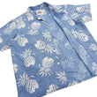 Load image into Gallery viewer, Duke Kahanamoku by Toyo Enterprises Men's Short Sleeve Hawaiian Shirt - Duke's Pineapple Light Indigo Cotton Aloha Shirt - Made in Japan (DK39641 125 Soft Blue)

