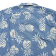 Load image into Gallery viewer, Duke Kahanamoku by Toyo Enterprises Men's Short Sleeve Hawaiian Shirt - Duke's Pineapple Light Indigo Cotton Aloha Shirt - Made in Japan (DK39641 125 Soft Blue)
