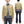 HEADLIGHT Men's 10oz. Random Herringbone Twill Engineer Jacket, Beige Collarless Work Jacket, Made in Japan (HD15909 401A One Wash)