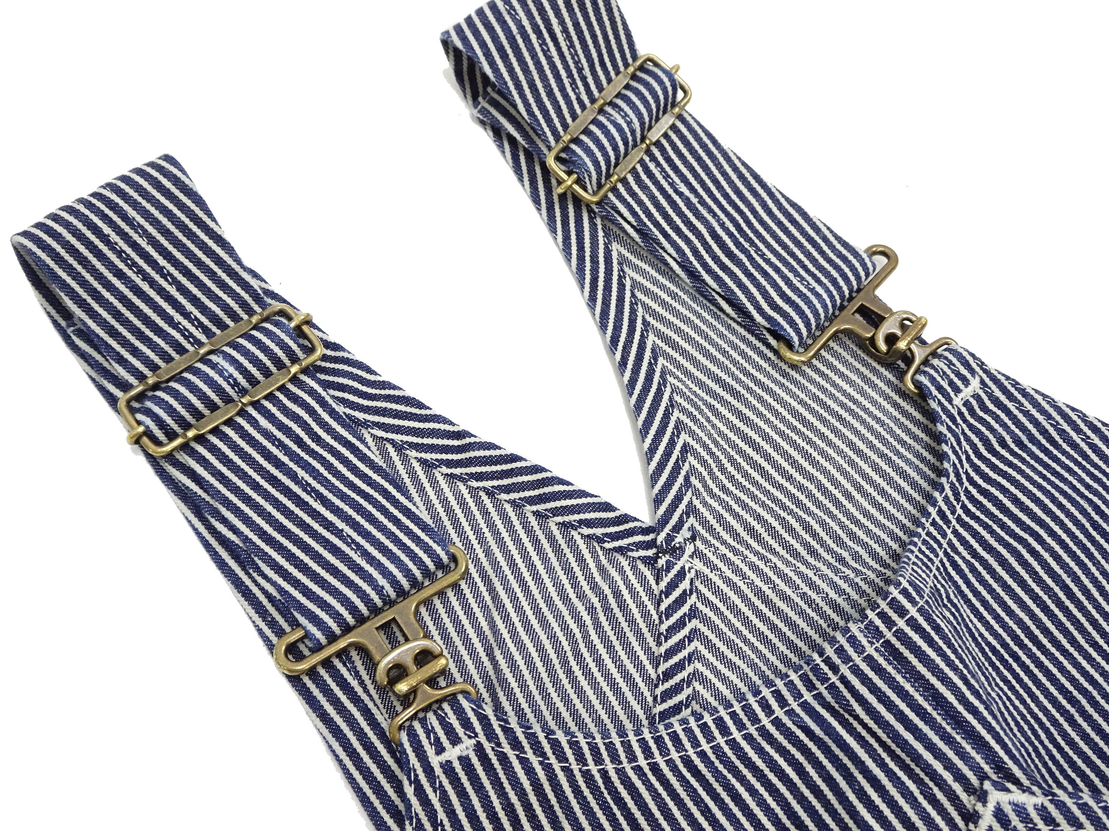 HEADLIGHT Overalls Men's Casual Unlined 11 Oz. Hickory Striped