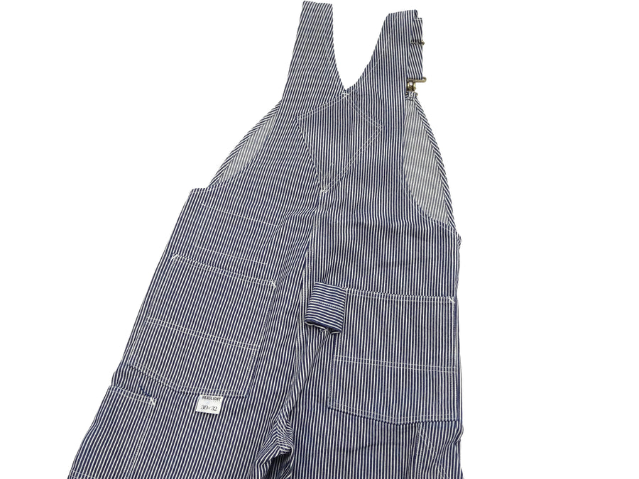 HEADLIGHT Overalls Men's Casual Unlined 11 Oz. Hickory Striped Denim Bib Overall HD42456 421A One-Wash