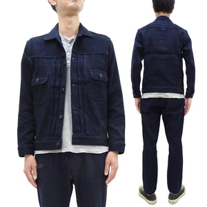 Japan Blue Jeans Sashiko Jacket JBGJ1005 Men's Casual Type 2 Style 11oz Japanese Sashiko Indigo Jacket