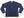 Japan Blue Jeans Long Sleeve French Terry T-Shirt Men's Casual Plain Crew-Neck Raglan-Sleeve Inlay Shirt JBKN1001 Navy-Blue