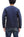 Japan Blue Jeans Long Sleeve French Terry T-Shirt Men's Casual Plain Crew-Neck Raglan-Sleeve Inlay Shirt JBKN1001 Navy-Blue