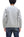 Japan Blue Jeans Long Sleeve French Terry T-Shirt Men's Casual Plain Crew-Neck Raglan-Sleeve Inlay Shirt JBKN1001 Light-Gray