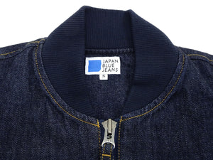 Japan Blue Jeans Denim Jacket Men's Flight Bomber Jacket Style Slim Jean Jacket JBOT1306 Indigo