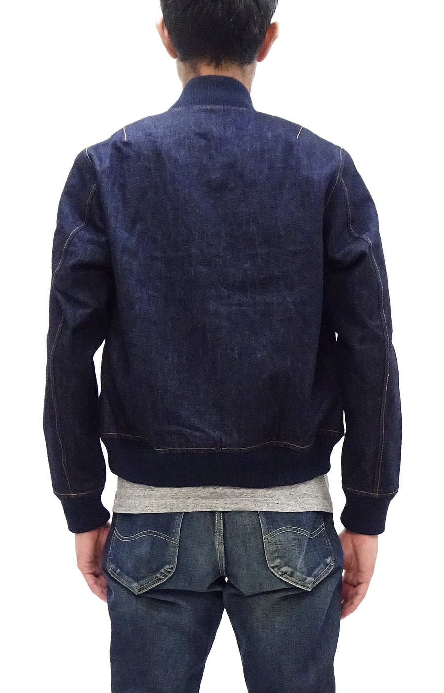 Japan Blue Jeans Denim Jacket Men's Flight Bomber Jacket Style Jean Jacket JBOT1307 Indigo