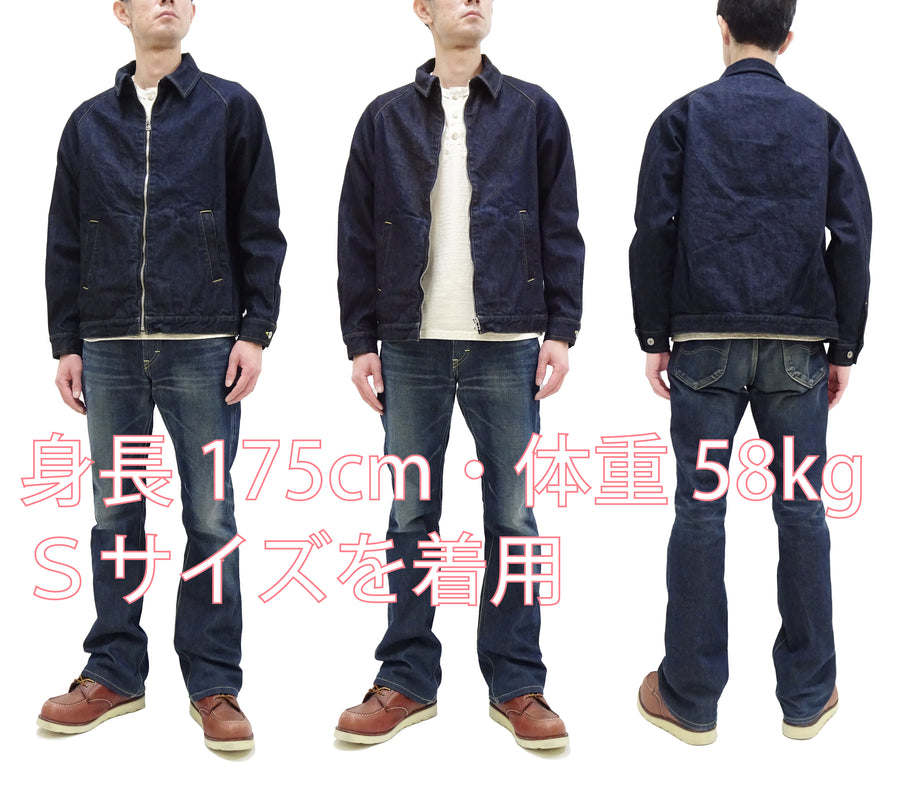 Japan Blue Jeans Denim Jacket JBOT1342 Men's Lightweight Zip-Front Jean Jacket JBOT1342 Indigo