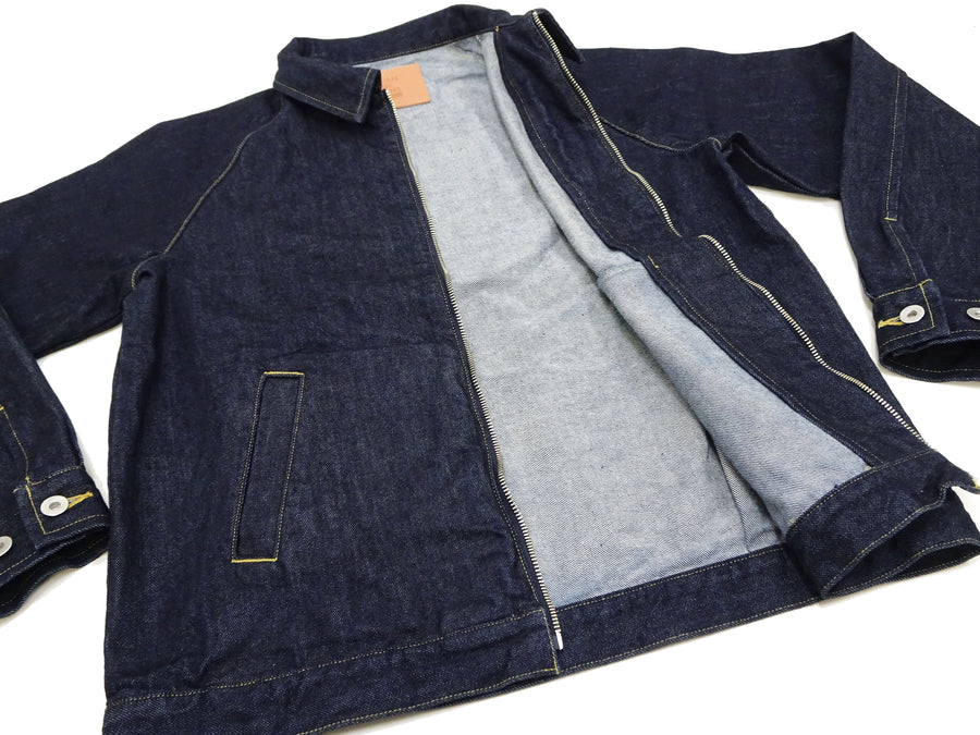 Japan Blue Jeans Denim Jacket JBOT1342 Men's Lightweight Zip-Front 