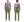 Japan Blue Jeans Men's Casual Pants Sulfur-Dyed Back Satin Trousers Olive with Regular & Straight Leg, Zip-Fly JBPT1410 One-Wash