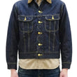 Load image into Gallery viewer, Lee Japan 101-LJ Storm Rider-Inspired Blanket-Lined Denim Jacket - 13 oz Left-Hand Twill Indigo - One-Wash - (LM5110-100 Deep Indigo)
