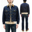 Load image into Gallery viewer, Lee Japan 101-LJ Storm Rider-Inspired Blanket-Lined Denim Jacket - 13 oz Left-Hand Twill Indigo - One-Wash - (LM5110-100 Deep Indigo)
