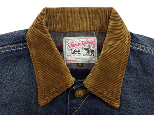 Lee Japan 101-LJ Storm Rider-Inspired Blanket-Lined Denim Jacket - 13 oz Left-Hand Twill Indigo - One-Wash - (LM5110-126 Faded Indigo)