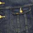 Load image into Gallery viewer, Lee Japan 101-LJ Storm Rider-Inspired Blanket-Lined Denim Jacket - 13 oz Left-Hand Twill Indigo - One-Wash - (LM5110-126 Faded Indigo)
