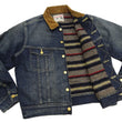 Load image into Gallery viewer, Lee Japan 101-LJ Storm Rider-Inspired Blanket-Lined Denim Jacket - 13 oz Left-Hand Twill Indigo - One-Wash - (LM5110-126 Faded Indigo)
