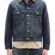Load image into Gallery viewer, Lee Japan 101-LJ Storm Rider-Inspired Blanket-Lined Denim Jacket - 13 oz Left-Hand Twill Indigo - One-Wash - (LM5110-126 Faded Indigo)
