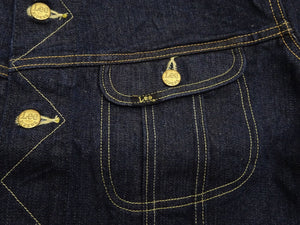 Lee 101J Rider Jacket Men's Denim Jacket 14.4 oz Left-Hand Twill - Lee Japan Reproduction (LM8100-500 Deep Indogo One-Wash)