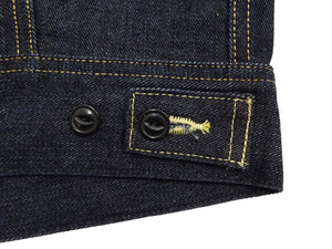 Lee 101J Rider Jacket Men's Denim Jacket 14.4 oz Left-Hand Twill - Lee Japan Reproduction (LM8100-500 Deep Indogo One-Wash)