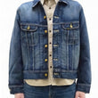 Load image into Gallery viewer, Lee 101J Rider Jacket Men's Denim Jacket 14.4 oz Left-Hand Twill - Lee Japan Reproduction (LM8100-526 Faded Indigo One-Wash)
