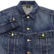 Load image into Gallery viewer, Lee 101J Rider Jacket Men's Denim Jacket 14.4 oz Left-Hand Twill - Lee Japan Reproduction (LM8100-526 Faded Indigo One-Wash)
