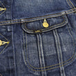 Load image into Gallery viewer, Lee 101J Rider Jacket Men's Denim Jacket 14.4 oz Left-Hand Twill - Lee Japan Reproduction (LM8100-526 Faded Indigo One-Wash)
