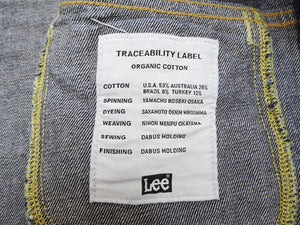 Lee 101J Rider Jacket Men's Denim Jacket 14.4 oz Left-Hand Twill - Lee Japan Reproduction (LM8100-526 Faded Indigo One-Wash)