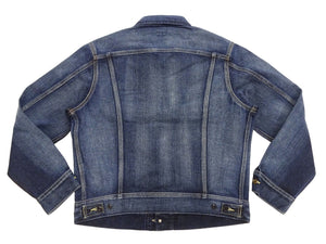 Lee 101J Rider Jacket Men's Denim Jacket 14.4 oz Left-Hand Twill - Lee Japan Reproduction (LM8100-526 Faded Indigo One-Wash)