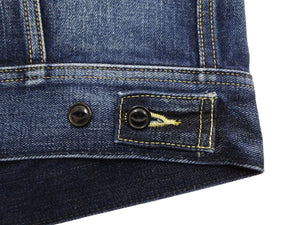 Lee 101J Rider Jacket Men's Denim Jacket 14.4 oz Left-Hand Twill - Lee Japan Reproduction (LM8100-526 Faded Indigo One-Wash)