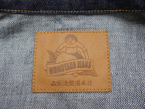 Momotaro Jeans Denim Jacket Men's Slim Fit Type 2 Style 14.7 oz. Deep Indigo Denim Jean Jacket MJ2103 One-Wash