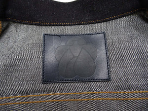 Momotaro Jeans Denim Jacket #002 Men's 1953 Type 2 Style 14.7oz. Zimbabwean Cotton Deep Indigo Denim Jean Jacket MMGJ0002 Sanforized, Unwashed Finish