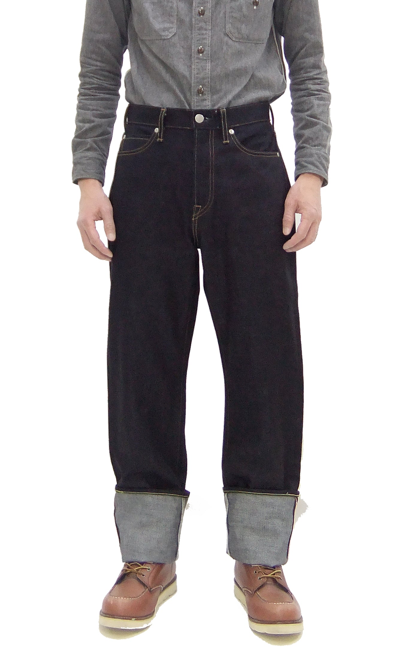 MOMOTARO JEANS ネイビー カーディガン M‼️ 伝統的な生地のカーディガン｜MOMOTARO JEANS MOMOTARO JEANS