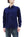Momotaro Jeans Shirt Men's Plain Lightweight Cotton Dobby Long Sleeve Button Up Work Shirt MXLS1008 Indigo