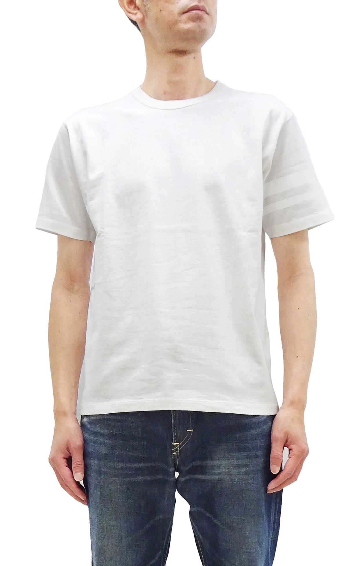 邦楽 t.hirao Momotaro Jeans T-shirt Men's Casual Short Sleeve Tee Shirt with