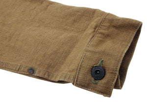 ONI Denim Men's Type I-Inspired Jacket Brown-Khaki 13 oz. Sulfur-Dyed Heavy Oxford Made in Japan (ONI-01507L-HOX-BRK)