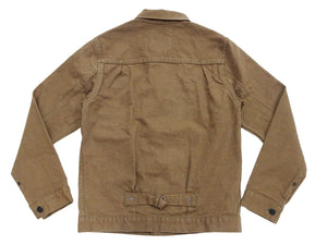 ONI Denim Men's Type I-Inspired Jacket Brown-Khaki 13 oz. Sulfur-Dyed Heavy Oxford Made in Japan (ONI-01507L-HOX-BRK)