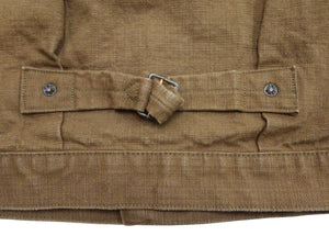 ONI Denim Men's Type I-Inspired Jacket Brown-Khaki 13 oz. Sulfur-Dyed Heavy Oxford Made in Japan (ONI-01507L-HOX-BRK)
