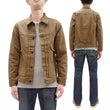 Load image into Gallery viewer, ONI Denim Men's Type I-Inspired Jacket Brown-Khaki 13 oz. Sulfur-Dyed Heavy Oxford Made in Japan (ONI-01507L-HOX-BRK)
